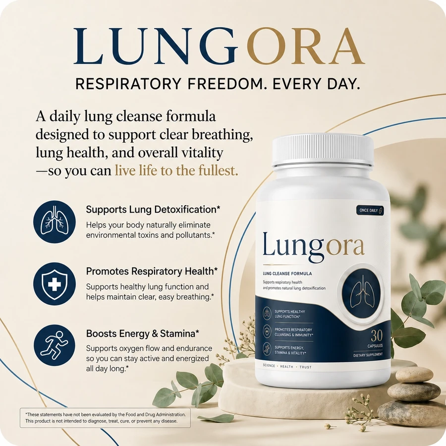 Lungora daily respiratory wellness supplement